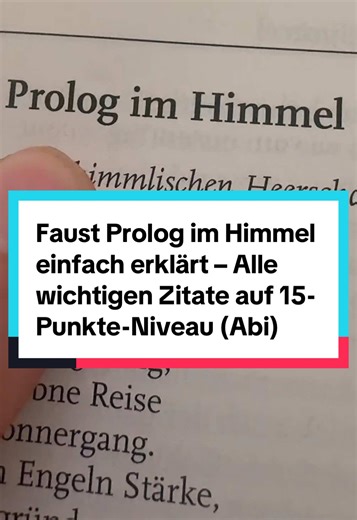 Faust Prolog im Himmel einfach erklärt – Wichtige Zitate