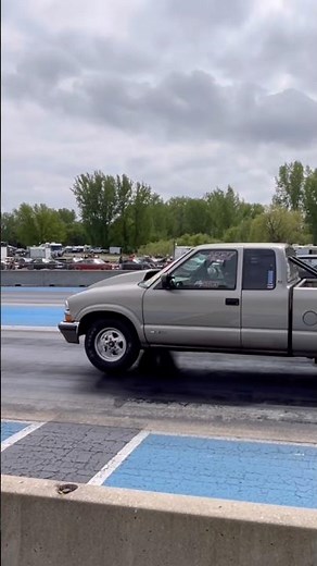 6.55 ET @ 107 MPH Chevy S10 Test Pass #chevy #v8 #test #race #truck
