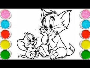 How to draw Tom and Jerry draw|Tom and Jerry drawing step by step| Tom and Jerry drawing § colour