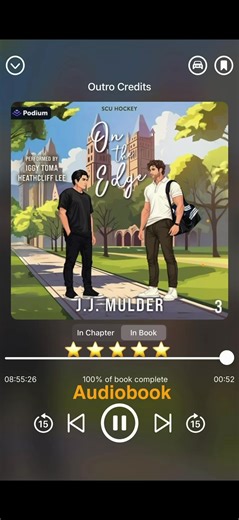 On the Edge - J.J. Mulder (audiobook) narrated by Iggy Toma ⭐️ ⭐️ ⭐️ ⭐️ ⭐️ . 2026 progress = 99 books 0 ebooks 28 ARC Review ebooks 16 ALC audiobooks 55 audio books . Henri Vasel and Atlas Kaiser move from enemies to friends to potential lovers while partnered for a semester at South Carolina University. . #BookTok #books #bookworm #OnTheEdge #JJMulder