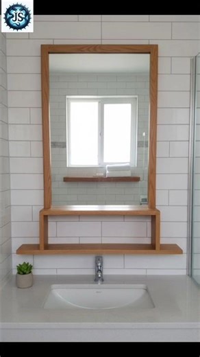 DIY wooden mirror ideas..🔥 #woodworking #mirrorwork #homedecor