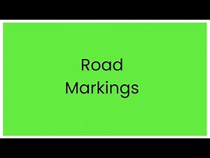 Road Markings - UK Theory Test