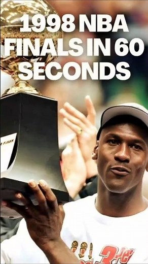 The 1998 NBA Finals in 60 Seconds Bulls vs Jazz #nba #basketball #shorts