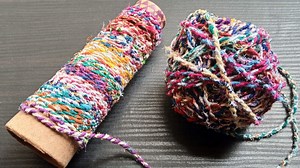 Rainbow Cotton Fabric Twine, Multi Color Rope, Handspun Cord - Etsy