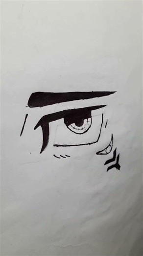 “Drawing Sukuna’s Eye 👁️🔥 | JJK Anime Art #shorts”