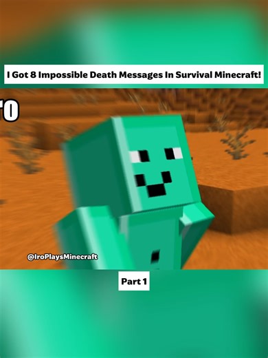 I Got 8 Impossible Death Messages In Survival Minecraft!#minecraft | minecraft
