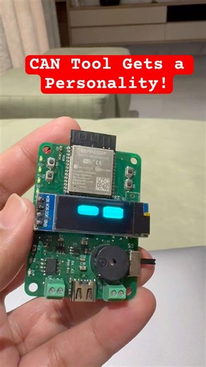 WiFi-BLE CAN tool gets a personality! #esp32 #arduino #makersgonnamake #arduinoproject #espressif