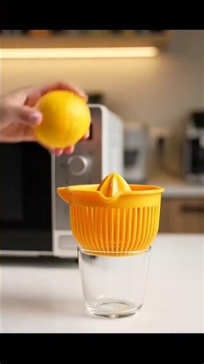 Zitrone in der Mikrowelle erhitzen, um mehr Saft zu gewinnen #Shorts