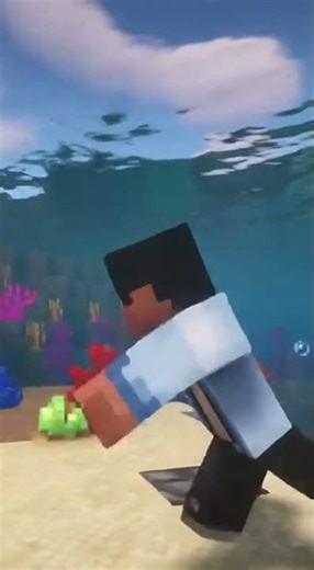 Epic Minecraft Dive! #Minecraft4K #UnderwaterAdventure