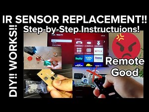 TV Remote Doesn't Work Well! Maybe Bad IR Sensor. Sensor Replacement Done in $0.10!