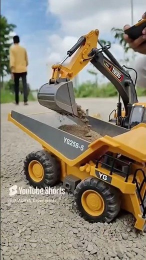 DIY RC Excavator and RC Tipper | Homemade Remote Control Vehicles #shorts