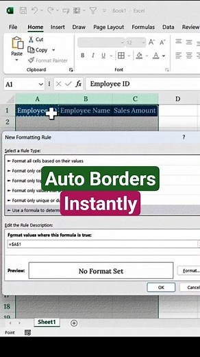 Stop Adding Borders Manually in Excel – Automate It Fast!