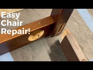 How to Repair Wooden Chair Joint