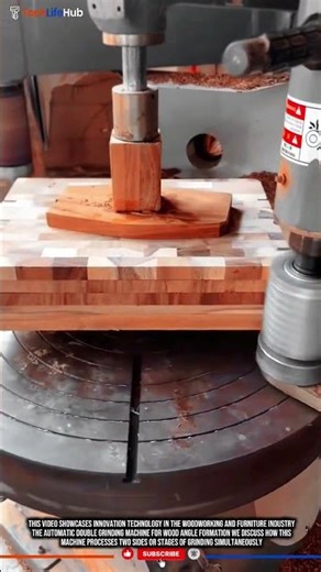 Innovation Technology woodworking and furniture industry: Automatic Double Grinding Machine #tech