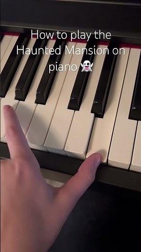 How to play the Haunted Mansion theme song on piano #piano #hauntedmansion #disney #halloween