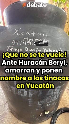 Algunos hasta en inglés lo pusieron, en caso de que el tinaco vuele hasta Estados Unidos. | Debate