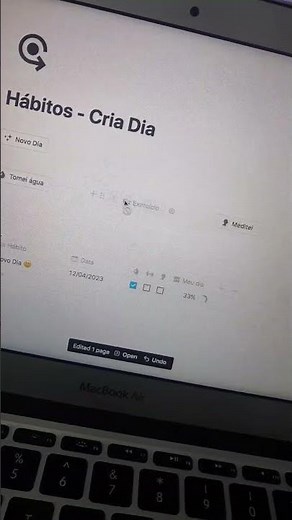 Os botões do Notion ...