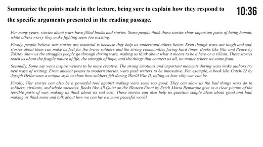 2.TOEFL Writing Test #1 - Answers with Templates