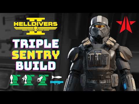Helldivers 2: Bots Solo Max Difficulty Gameplay - Triple Sentry Build