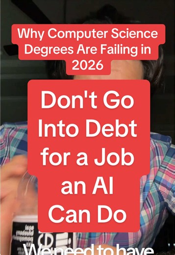 We need to have a very real conversation about what college degrees are actually worth in an AI economy. I just caught up with a friend who has a CS degree, four years of experience, and moved to Seattle to land a tech job. He is currently working retail at Target. The entry-level tech job has been completely automated by agentic AI. If your degree teaches you how to do something a computer can now do for pennies, you are in danger. Stop relying on paper. Start building skills. #TechJobs #Career