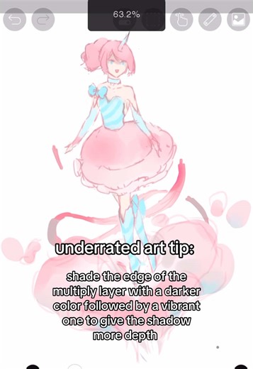 Learned this from observing illustrations I like and Wanted to make a little drawing on my phone 😋 ps: is it weird that I use my index finger to draw cuz apparently most IbisPaint users use their middle finger 😭 #ibispaint #digitalart #digitalartist