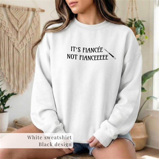 Wizard Bride Sweatshirt, It’s Fiancée Not Fiancée Crewneck, Funny Fantasy Bachelorette Sweatshirt, Bookish Bride Gift, Bridal Party Gift - Etsy