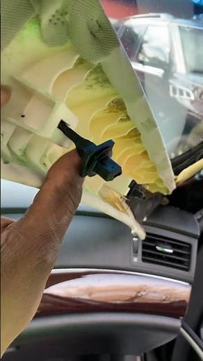 Long plastic push clips on A Pillar trim. Nissan Infiniti