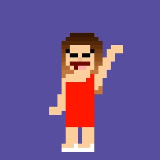 Alexis dancing (pixel animation, 2026 remaster)