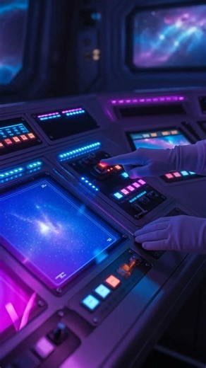 Reactive Starship Control Panel ASMR 🚀 Sci-Fi Touch Sounds