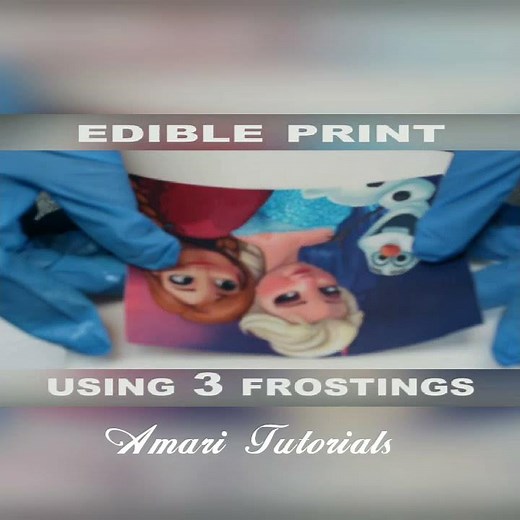 How to apply edible prints on cake | How to use edible paper on cake #shorts