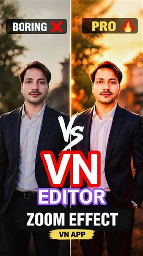 VN Editor Secret 🔥 Zoom Effect in 1 Click 😳 | Pro Editing Trick 2026