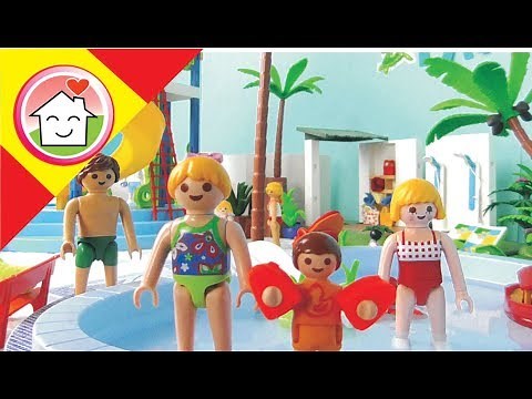 Playmobil en español En el parque acuático La Familia Hauser