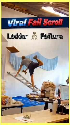 Crazy Ladder Fall & Accidents! 😱💥 #LadderFall #Shorts #USAShort | Ladder 🪜 Crash