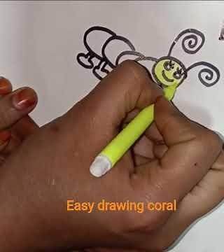easy drawing coral #artisticchannel #easydrawing #drawingprocess #art