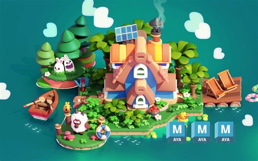 【MAYA场景建模】森林游乐园场景制作，带你零基础制作场景模型