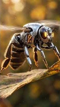 Nature vs Machine: Bee Turns Into a Robot #autobots #transformersriseofthebeastsreview #bee #wasp