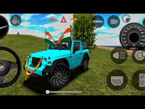 Dollar (Song) Modified 😈 Mahindra blue Thar || Indian Car Simulator 3D || Car Game 3D 2026 #fyp