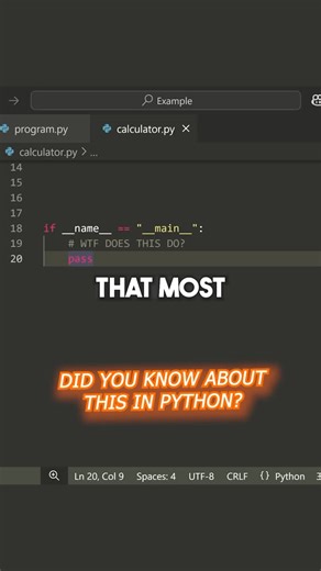 Tim Ruscica on Instagram: "99% of devs don’t know what this means in Python"