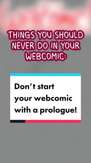 Webcomic tips: Don't start your comic with a long prologue! A shortened piece from my