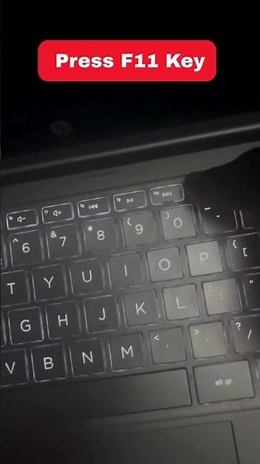 How to Turn ON/OFF HP Laptop Keyboard Light #shorts #hp #laptop