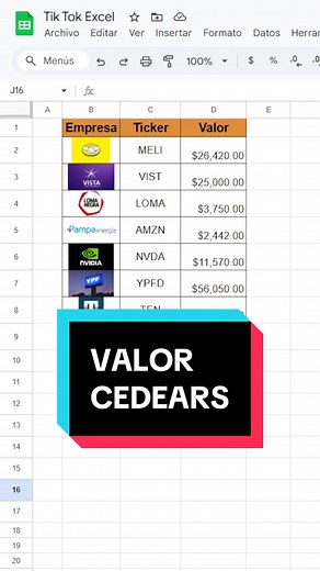 Tips para Excel: Aprende a Invertir en CEDEARS