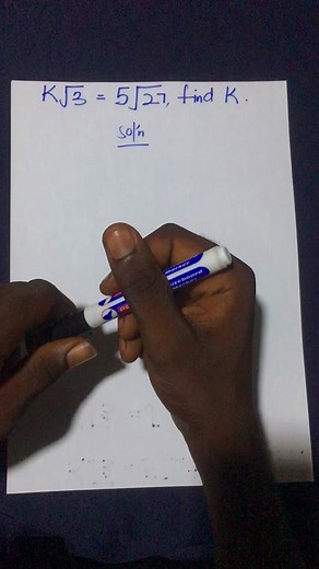 Solve for the value of K . #math #fyp #foryou #fypシ #viral #ghanatiktok🇬🇭 #science #usa🇺🇸 #uk #education #online #onlineschool #goviral #music #