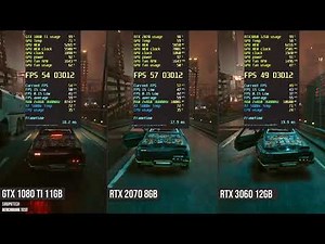 RTX 3060 12GB vs RTX 2070 vs vs GTX 1080 Ti test in 6 games