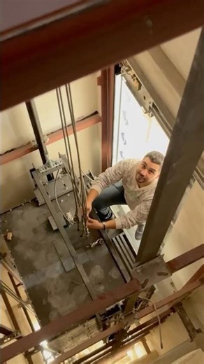 🔹 “A day in the life of elevator installation 🚧🔧”