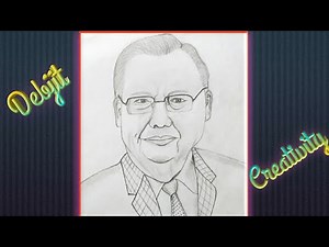 Ruskin Bond / How to draw a portrait of Ruskin Bond / Only with a 2B &6B pencil.