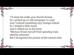 Godley Creme - Under Your Thumb Lyrics