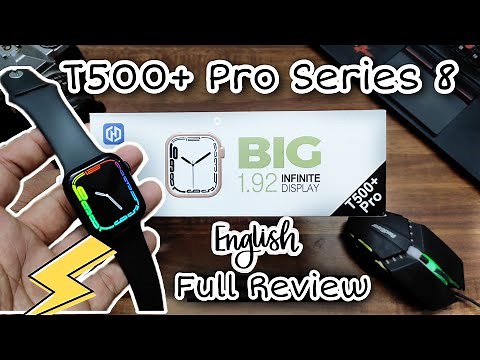 T500+ Pro Smartwatch Series 8 Review In English | 2022 Edition | Hiwatch pro