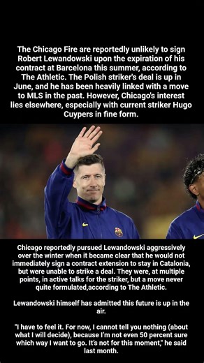 Chicago Fire reportedly cool interest in Polish striker Robert Lewandowski