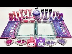 Mixing Eyeshadow Into Clear Slime – Relaxing Glossy ASMR Fun #284