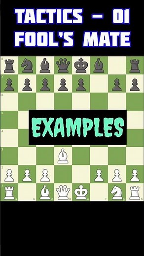 Fool’s Mate – Fastest Checkmate in Chess #chess #chesstactics #shorts
